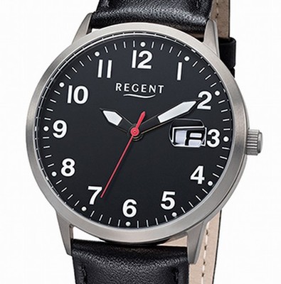 Sportliche Regent BA-314 TITAN Herrenuhr 38 mm 5 Bar WR UVP* 79,90 EUR