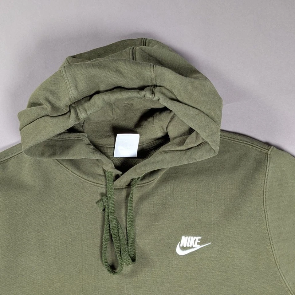 Sweat à capuche Nike — polaire — vert olive — taille S - Photo 3/4