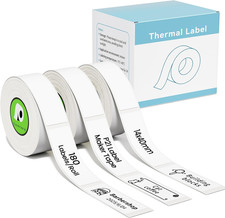 3-Rolls Compatible with Nelko P21 Label Maker Tape, 14X40Mm (0.55"X1.57") Self-A
