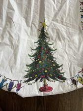 Pottery Barn Kids Fitted Crib Sheet Christmas Dr. Suess The Grinch Whoville