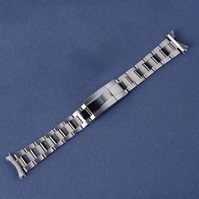 Silver 21mm WatchBand Steel WatchBand Bracelet Oyster Clasp