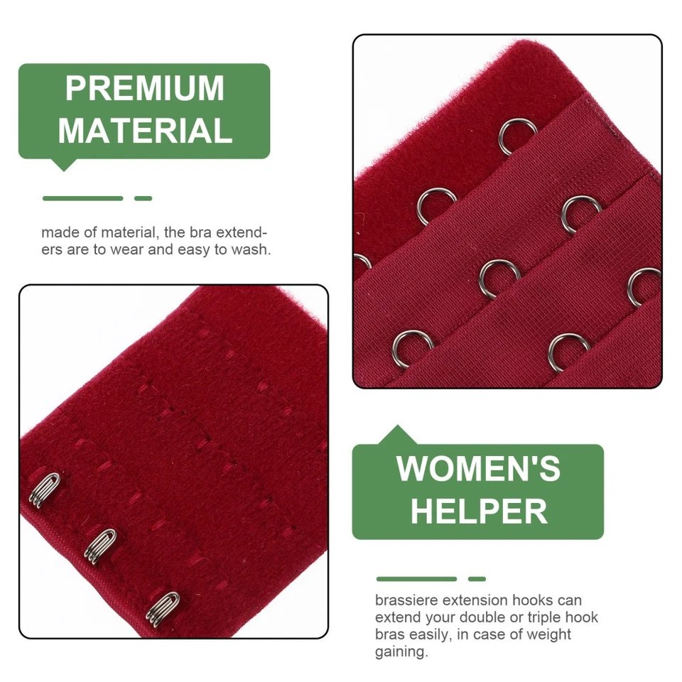  10 PC Bra Extenders Underwear Extension Hook Lingerie Strap Women Hooks - Image 3 of 4