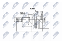 NTY Gelenksatz, Antriebswelle NPZ-PE-023