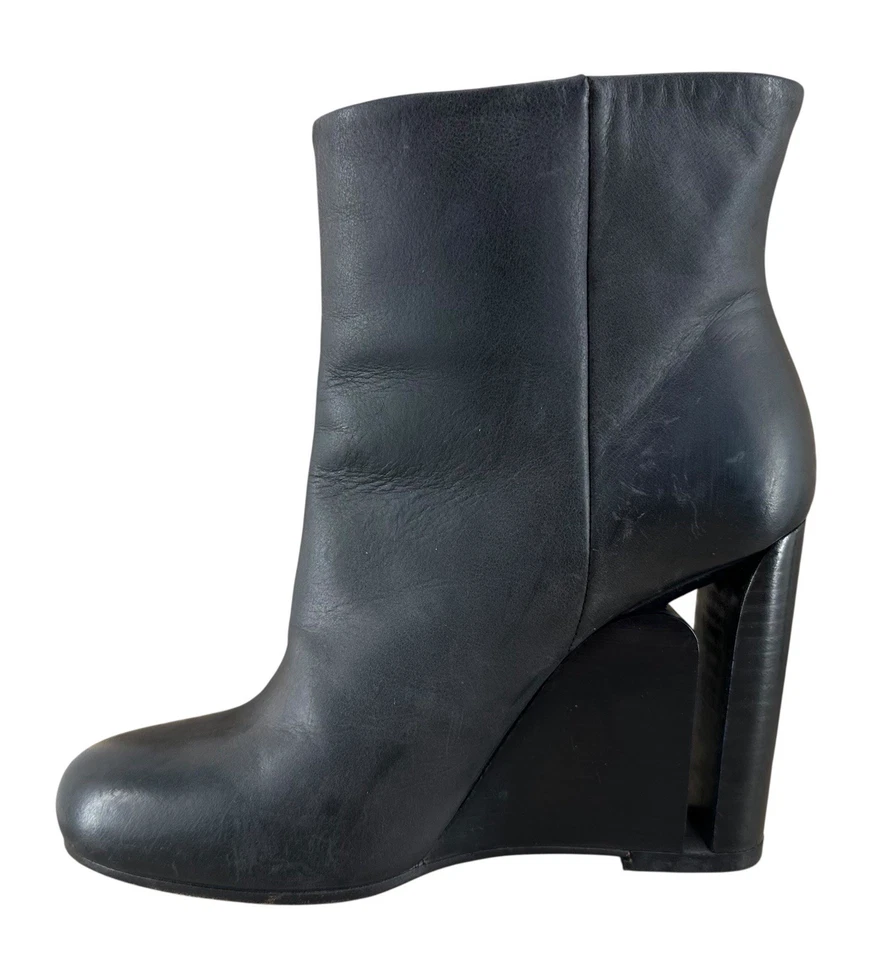 Botas occidentales de cuero para mujer Maison Martin Margiela de cuero negras talla 36,5/6 Foto 3 de 4