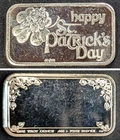 1988 Vintage St. Patrick's Day ~ 1 oz .999 Fine Silver Art Bar ~ CM©88