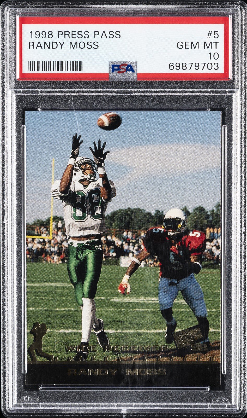 Randy Moss Press Pass #5 Base