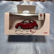 Fiat 500C Miniature Car 1/43 Scale Red FIAT Official