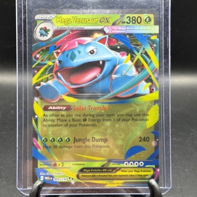 Mega Venusaur ex - 003/132 Mega Evolution - Double Rare - Pokémon TCG - NM/M