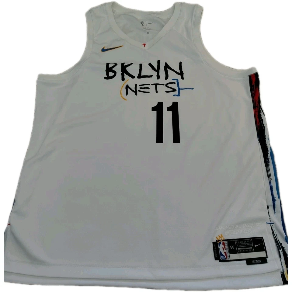 NWT Kyrie Irving Brooklyn Nets Nike Jean Michel Basquiat Swingman Jersey SZ XXL - Image 2 of 2