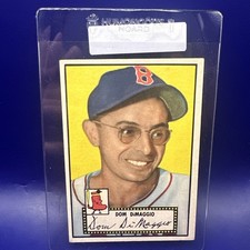 1952 Topps Dom DiMaggio #22 VG VG+ Boston Red Sox Black Back