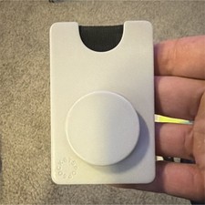 PopSockets Wallet Case White Black Plastic Card Holder Phone Accessory