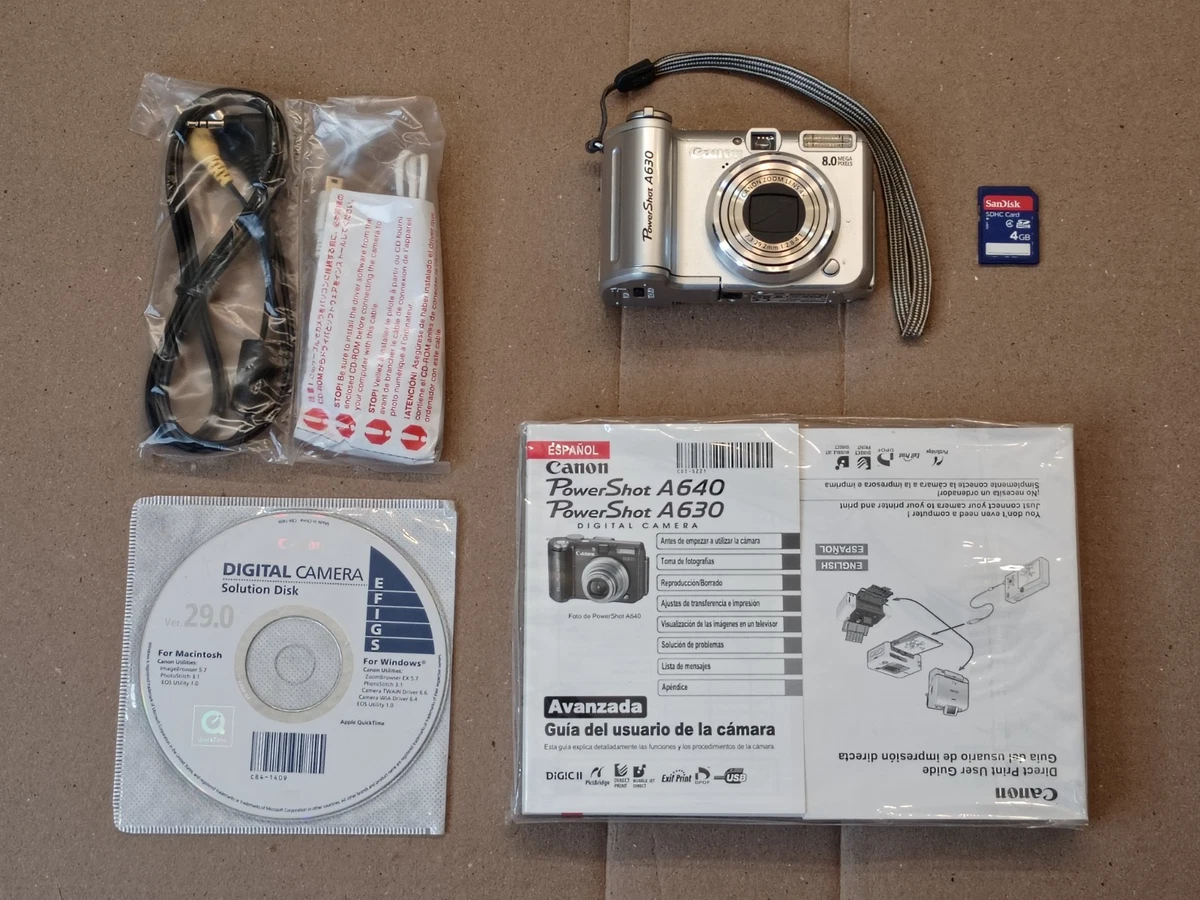 Las mejores ofertas en Cámaras digitales Canon PowerShot A630 | eBay