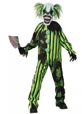 Boys Glow In The Dark Chaos Clown Costume Teen Size