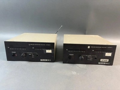 2 Telex FMR-2 Wireless Microphone Receivers (TESTED!)