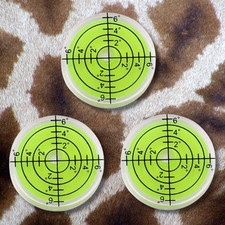 3Pcs Round Bubble Level High Mini Levels 32mm Horizontal