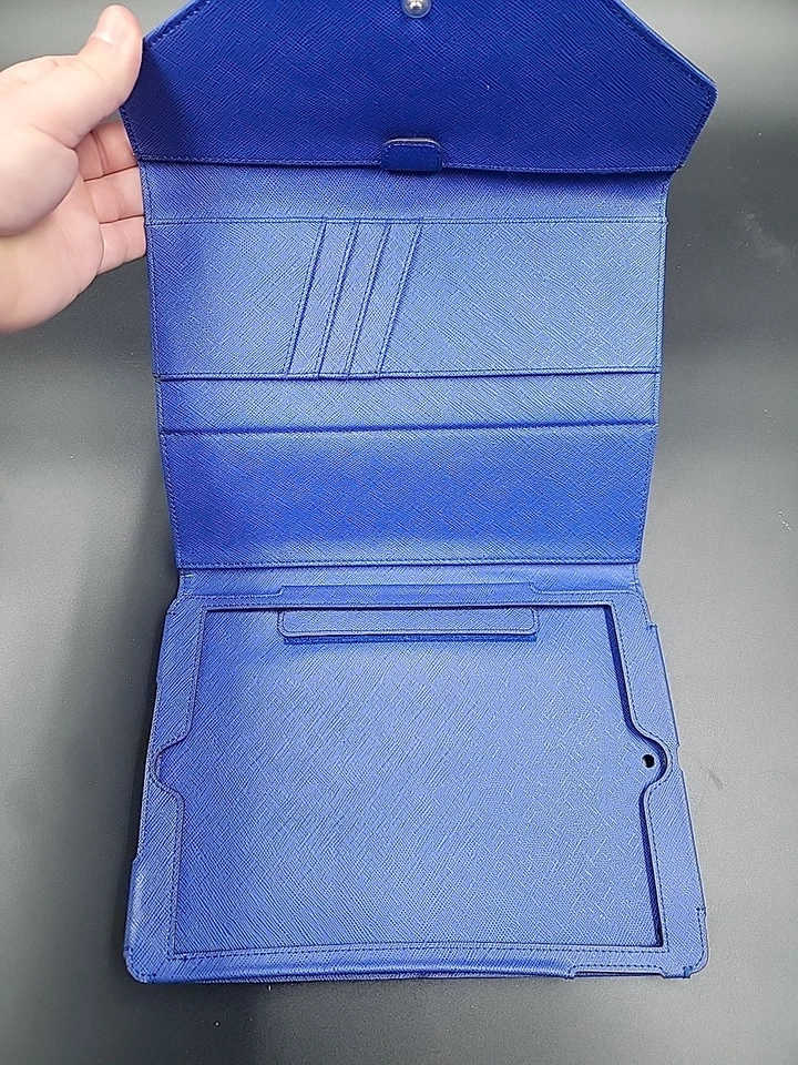 Michael Kors Blue iPad Tablet Cover Case Clutch Authentic EUC - Image 4 of 4