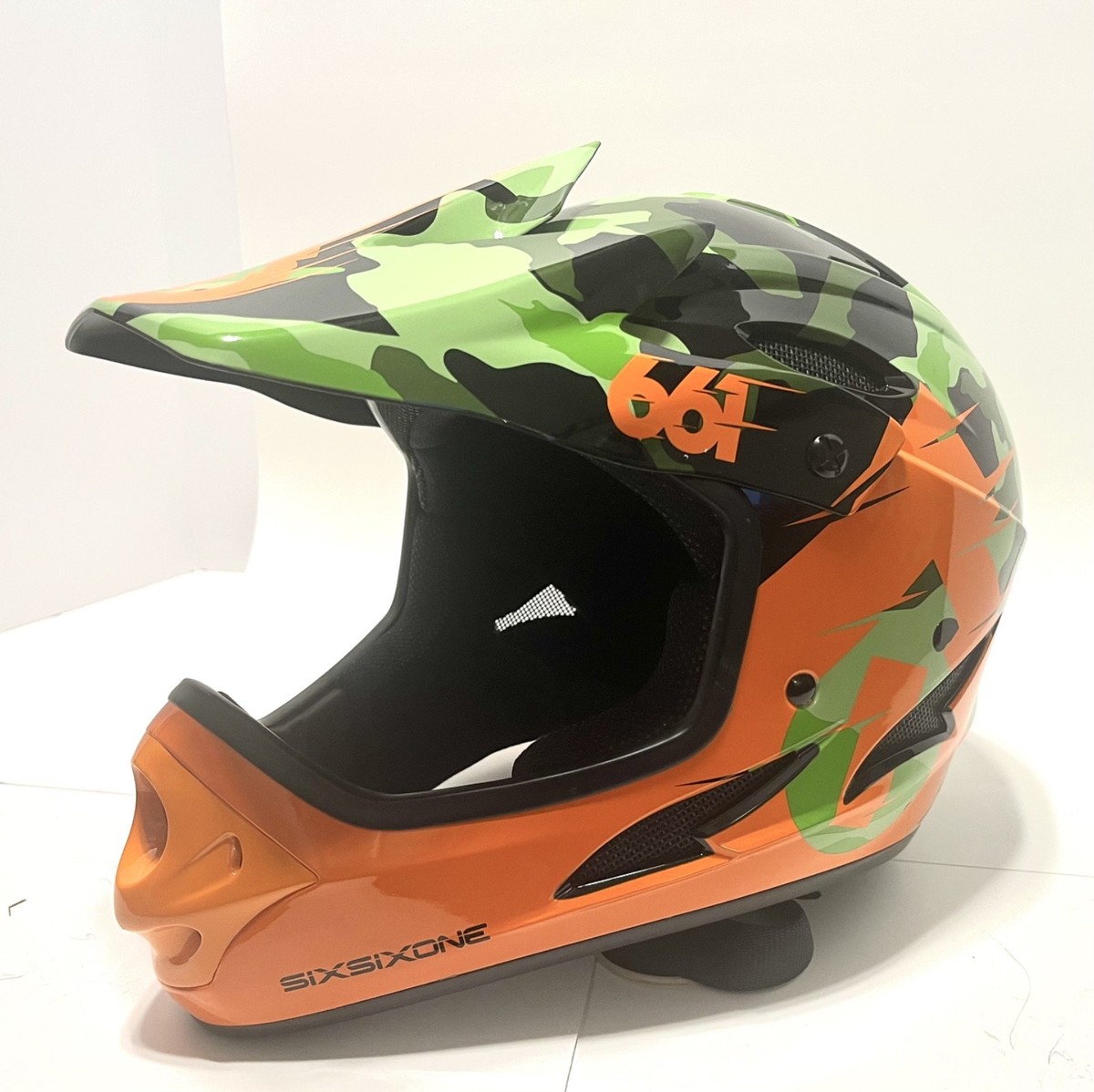 Sixsixone Reset Helmet 661 Bike Helmet SixSixOne 661 Reset Full Face Helmet Geo Citrus Size: XXL Sixsixone Reset Helmet 661 Bike Helmet SixSixOne 661 Reset Full Face Helmet Geo Citrus Size: XXL