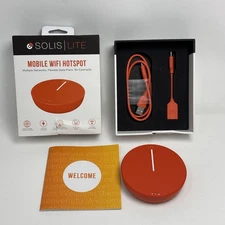 READ DESC SIMO Solis Lite 4G LTE Mobile Hotspot Router Orange 1GB/mo Free S018