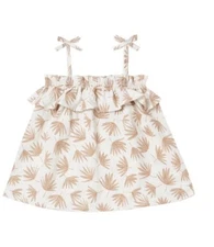 Rylee + Cru Neutral Palm Tie Straps Top Size 12-18 Months