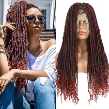 Long Dreadlocks Full Lace Wig for Women Crochet Twist Braids Wigs Afro Locs Wigs