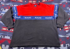 Sudadera Karl Kani Cuello Redondo Para Hombres XL Pullover Spellout Años 90 2Pac Hip Hop Tupac