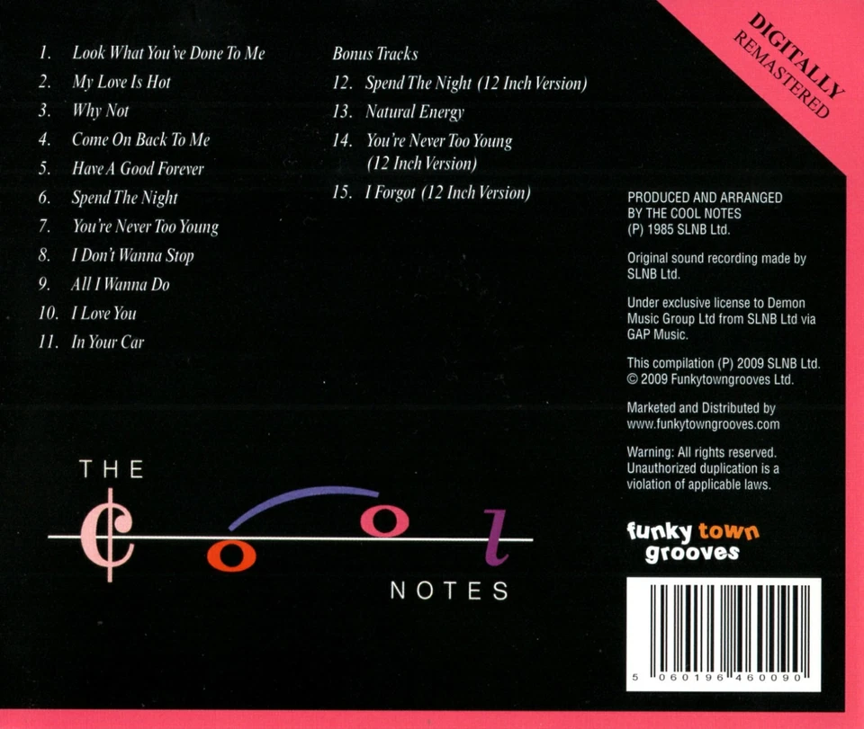The Cool Notes – Have A Good Forever... (Expanded CD Funky Town Grooves FTG-174) - Bild 2 von 2