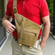 Tactical Gun Sling Bag Chest Shoulder Fanny Pack Cross Body Molle Pouch Backpack