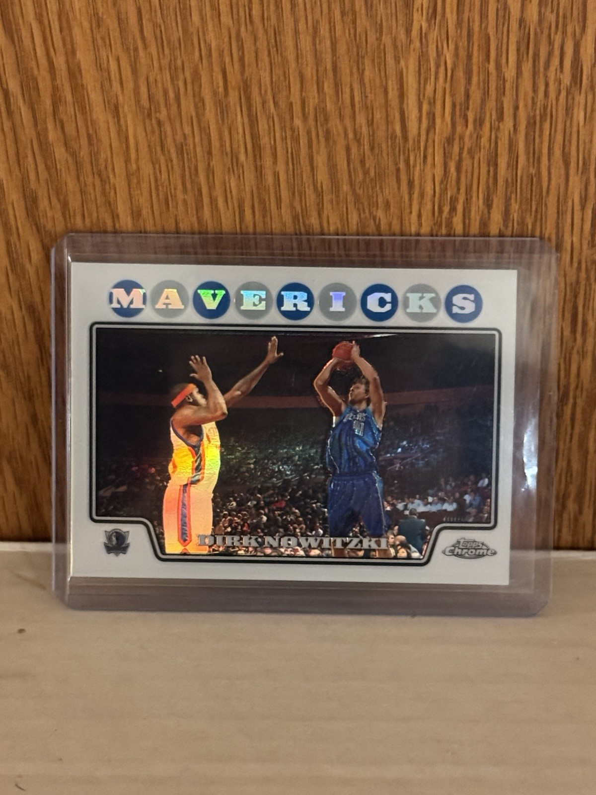 2008 Topps Chrome DIRK NOWITZKI REFRACTOR #41 HOLO SSP HOF DALLAS MAVERICKS