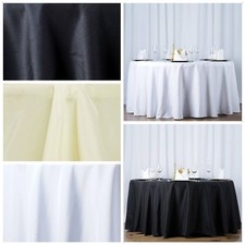 6 pcs 108" Round Premium Polyester Tablecloths Wedding Party Table Linens SALE