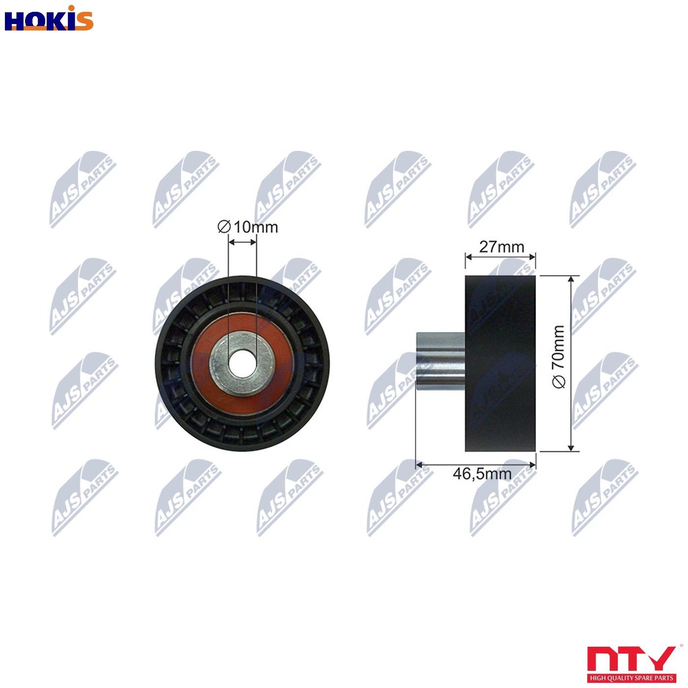 Pulley Idler V-Belt For Renault Laguna Espace Safrane 2.2D 93-01 - Image 8