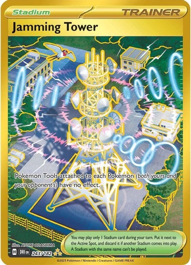 Pokemon Jamming Tower (243/272) Destined Rivals NM HOLO