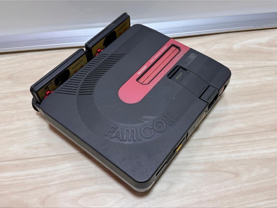 Sharp Twin Famicom AN-505-BK Console Black From Japan Tested | eBay