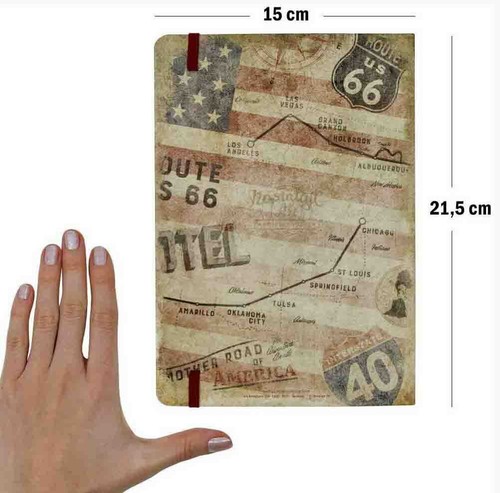 Nostalgic Art A5 Notebook U.S. ROUTE 66 - The Mother Road 128 pages 21 x 14.5cm - Picture 2 of 7