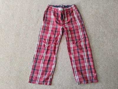 Mens Pyjama Bottoms Rich Cotton Check 