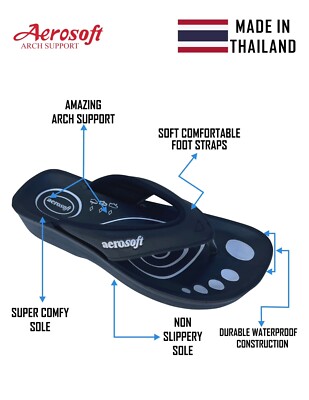 AEROSOFT Women / ladies, Thongs / Sandals , Super Soft Comfy Sole & Straps A0801