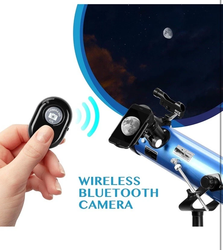 Aomekie Telescope 700/76mm Astronomical Telescope Professional with Bluetooth - Image 3 of 4