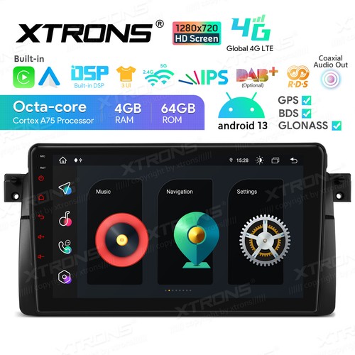 XTRONS 9" Android 14 Autoradio 4G LTE 8Core 64GB DSP GPS Navi Für BMW E46 MG ZT - Bild 3 von 14