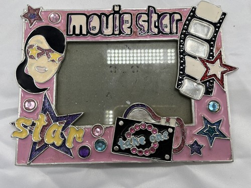 Movie Star Photo Metal Sparkle Enamel Frame Fits a 5” X 3.5” Photo