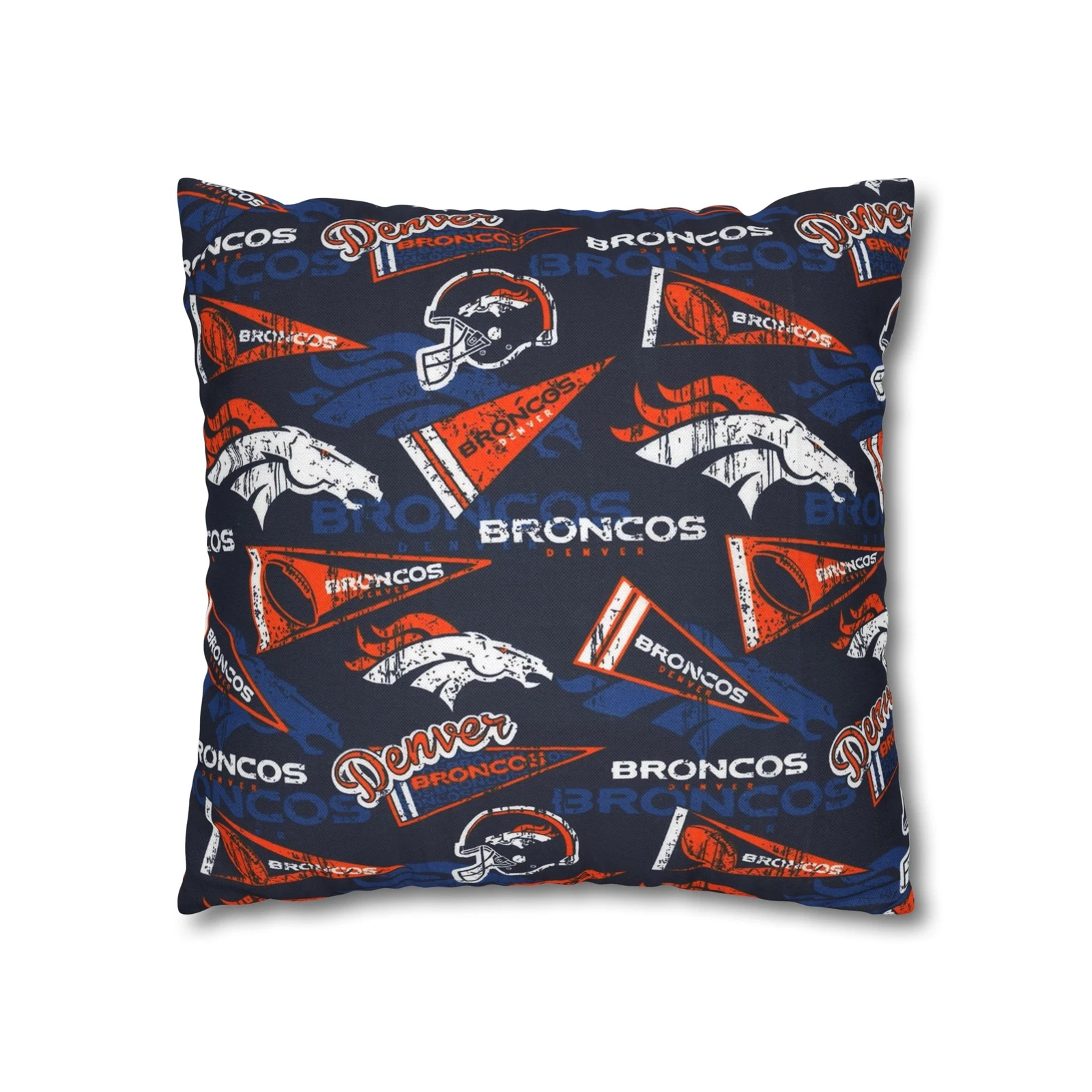 Denver Broncos Spun Square Pillowcase
