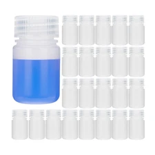 Biologix 30ml PP reagent bottles, Clear color, Autoclavable, 100/Bag, 10 Bags/Cs