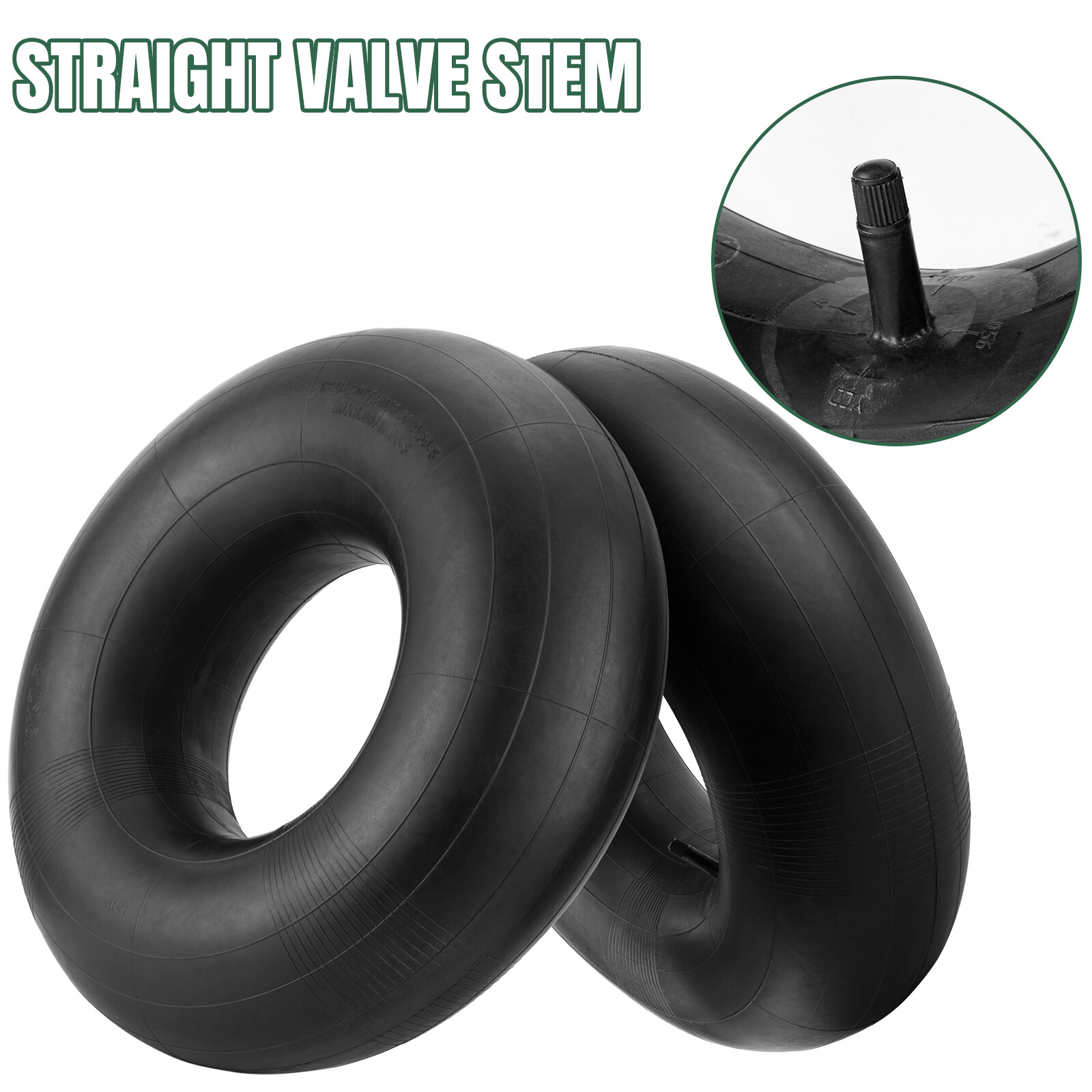 Ride on Mower Inner Tube 20x10.008 Straight Rubber Valve (TR13) 20x8