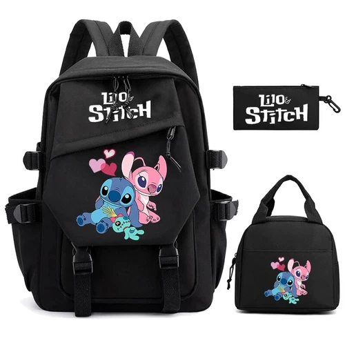 3-teiliges/Set Disney&Lilo&Stitch Rucksack Brotzeittaschen Rucksack Reiserucksack Mochila - Bild 26 von 65