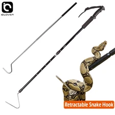 39" / 57" Aluminum Collapsible Snake Hook Reptile Grabber Rattle Snake Catcher
