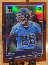 2020 Optic Red Holo Prizm #’d /99 Kristian Fulton Tennessee Titans RC Rookie