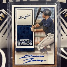 2015 Panini Contenders - Draft Ticket Blue Foil #34 Desmond Lindsay (AU, RC)