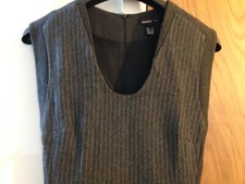 Mango Striped Grey Dress