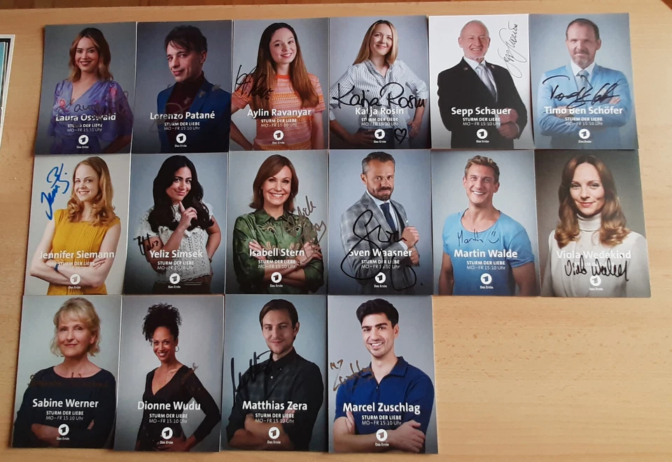 34 Autogramme STURM DER LIEBE - Bild 3 von 3