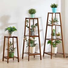 Heavy Duty 2-4 Tier Tall Plant Stand Flower Pot Holder Corner Table Garden Patio