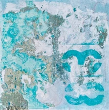 Abstract Painting on Paper, Numeric Painting, Acrylic Painting, Modern Painting