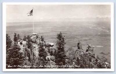 Cheyenne Lodge, Colorado: View From Observation Point c1910-20s RPPC Postcard